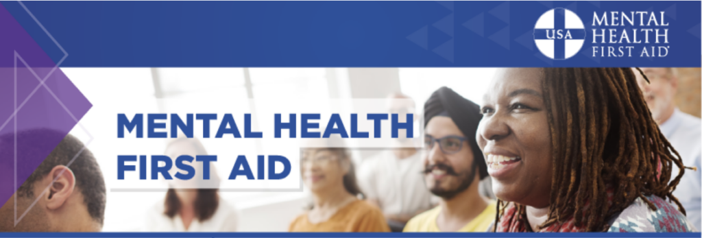 Adults participating in mental health first aid training