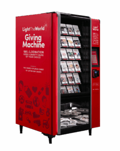 Giving vending machine